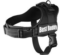 Flamingo Chien Harnais Pluto Noir L 58-75cm 70-90cm 14cm 50mm