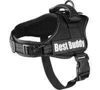 Flamingo Chien Harnais Pluto Noir M 50-66cm 60-80cm 13cm 38mm