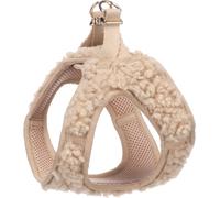 Flamingo Harnais Step & Go pour Petit Chien Pookie Beige - Taille S - A:30-35cm B:37-40cm x 5mm - Facile à Enfiler, Respirant et Confortable | Fermeture Sécurisée