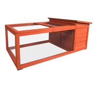FLAMINGO-Clapier extérieur atto en bois orange 120x65xH51 cm