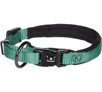 Flamingo Collier Abbi Vert XXXS 25-30cm 10mm - Réglable en continu et avec Boucle à clic - Anneau en métal pour Laisse et décharge de Traction pour réduire la Pression