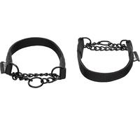 Flamingo Collier Anti-Traction pour Chien Trero Noir - Taille M: 38-50cm x 20cm x 5mm - Réglable et Résistant | Système de Contrôle avec Anneau Frontal pour Promenades Éducatives