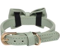 Flamingo Collier avec nœud détachable pour Chiens NELA - Vert Menthe - Taille XS/S 24-30 cm, 15 mm - Idéal pour Chihuahua, Yorkshire Terrier, Bichon Maltais & Papillon