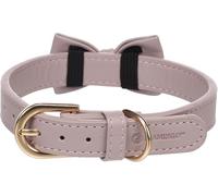 Flamingo Collier avec nœud détachable pour Chiens NELA Violet - Taille S/M 31-39 cm, 20 mm - Idéal pour Boston Terrier, Pékinois, Bouledogue Français & Papillon