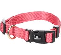 Flamingo Collier Chien Noekie Rose S 30-45cm x 15mm - Réglable en continu avec Boucle à clic