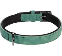 Flamingo Collier de Chien - 36-44 cm M - Ajustable - Similicuir avec Doublure intérieure en néoprène Doux - Anti Traction - très Confortable pour Votre Chien