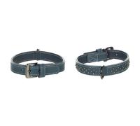 Collier Denver + FERRURES Bleu S/M 31-37CM 25MM