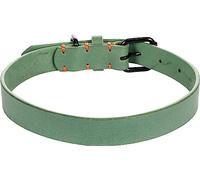 Flamingo Collier de Chien Vert - 43-53 cm L - Ajustable -Cuir de qualité - Anti Traction - très Confortable pour Votre Chien