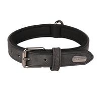 Flamingo Collier Delu Noir Chiens Similicuir Avec Néoprène Doux Et Stylish