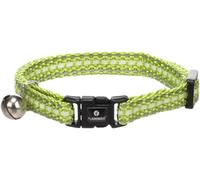 Flamingo Collier pour Chat Jinxy Vert Clair - 20-34cm x 10mm x 2mm - avec Clochette et Fermoir de Sécurité | Réglable en continu, Réfléchissant et s'illumine dans l'obscurité