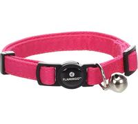 Flamingo Collier pour Chat Lomi Fuchsia - Taille 20-35cm x 10mm x 2mm - Réglable, Élégant et Confortable - Idéal pour Abyssin, Scottish Fold, Bengal & Siamois