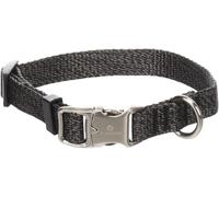 Flamingo Collier pour Chiens Mago - Gris foncé - Taille XS 20-35 cm, 15 mm - Idéal pour Chihuahua, Yorkshire Terrier, Spitz Nain & Papillon