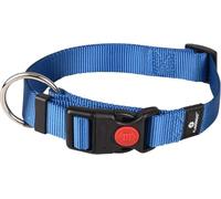 Flamingo Collier pour Chiens Ziggi - Bleu - Taille L 45-65 cm, 25 mm - Idéal pour Braque Allemand, Berger Hollandais, Dalmatien, Airedale Terrier et Samoyède