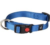 Flamingo Collier pour Chiens Ziggi - Bleu - Taille S 30-45 cm, 15 mm - Idéal pour Cairn Terrier, Jack Russell, Bichon Bolognais, Schipperke et Terrier Tibétain