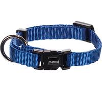 Flamingo Collier pour Chiens Ziggi - Bleu - Taille XXS 15-25 cm, 10 mm - Idéal pour Affenpinscher, Bolonka, Griffon Bruxellois, Silky Terrier et Petit Chien Lion