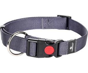 Flamingo Collier pour Chiens Ziggi - Granit Bleu - Taille L 45-65 cm, 25 mm - Idéal pour Braque Allemand, Berger Hollandais, Dalmatien, Airedale Terrier et Setter Anglais