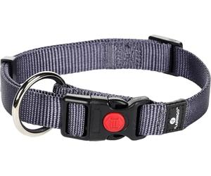 Flamingo Collier pour Chiens Ziggi - Granit Bleu - Taille M 40-55 cm, 20 mm - Idéal pour Springer Spaniel, Chien Finlandais de Laponie, Berger Polonais, Basenji et Épagneul Français