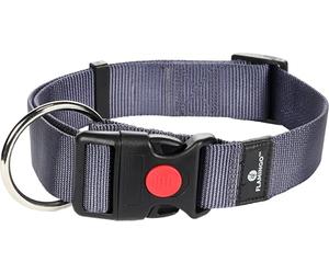 Flamingo Collier pour Chiens Ziggi - Granit Bleu - Taille XL 55-75 cm, 40 mm - Idéal pour Bouvier des Flandres, Berger de Russie Méridionale, Lévrier Écossais, Mâtin des Pyrénées et Berger du Caucase
