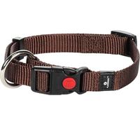 Flamingo Collier pour Chiens Ziggi - Marron - Taille S 30-45 cm, 15 mm - Idéal pour Cavalier King Charles, Teckel, Beagle, Shih Tzu et Carlin