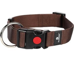 Flamingo Collier pour Chiens Ziggi - Marron - Taille XL 55-75 cm, 40 mm - Idéal pour Rottweiler, Terre-Neuve, Dogue de Bordeaux, Chien de Montagne des Pyrénées et Mastiff