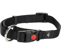 Flamingo Collier pour Chiens Ziggi - Noir - Taille S 30-45 cm, 15 mm - Idéal pour Chihuahua, Yorkshire Terrier, Teckel, Bichon Frisé et Cavalier King Charles