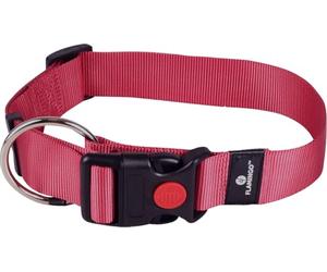 Flamingo Collier pour Chiens Ziggi - Rouge Cerise - Taille XL 55-75 cm, 40 mm - Idéal pour Berger d’Asie Centrale, Chien de Canaan, Mastiff Espagnol, Mâtin Napolitain et Chien de Castro Laboreiro