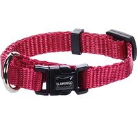 Flamingo Collier pour Chiens Ziggi - Rouge Cerise - Taille XXS 15-25 cm, 10 mm - Idéal pour Chihuahua à Poil Long, Terrier Australien, Prazsky Krysarik, Épagneul Tibétain et Russian Toy