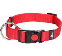 Flamingo Collier pour Chiens Ziggi - Rouge - Taille L 45-65 cm, 25 mm - Idéal pour Labrador, Berger Allemand, Golden Retriever, Boxer et Husky