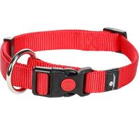 Flamingo Collier pour Chiens Ziggi - Rouge - Taille M 40-55 cm, 20 mm - Idéal pour Beagle, Cocker Spaniel, Bouledogue Français, Shiba Inu et Border Collie