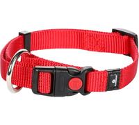 Flamingo Collier pour Chiens Ziggi - Rouge - Taille S 30-45 cm, 15 mm - Idéal pour Chihuahua, Yorkshire Terrier, Teckel, Bichon Frisé et Cavalier King Charles