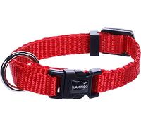 Flamingo Collier pour Chiens Ziggi - Rouge - Taille XXS 15-25 cm, 10 mm - Idéal pour Chihuahua, Yorkshire Terrier, Pinscher Nain, Bichon Maltais et Caniche Toy