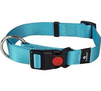 Flamingo Collier pour Chiens Ziggi - Turquoise - Taille L 45-65 cm, 25 mm - Idéal pour Border Collie, Labrador, Husky, Berger Australien et Setter Irlandais