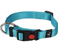 Flamingo Collier pour Chiens Ziggi - Turquoise - Taille M 40-55 cm, 20 mm - Idéal pour Cocker Spaniel, Shiba Inu, Beagle, Schnauzer Nain et Welsh Corgi