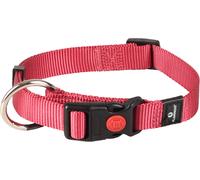 Flamingo Collier pour Chiens Ziggi - Rouge Cerise - Taille M 40-55 cm, 20 mm - Idéal pour Epagneul Breton, Braque de Weimar, Chow-Chow, Retriever de la Nouvelle-Écosse et Berger des Pyrénées