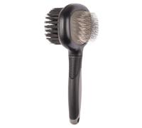 Flamingo Comfort 2in1 Stylo & Brosse Plumée pour Chiens, 19x11, 3cm, Gris/Noir