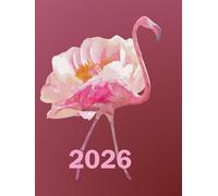 Flamingo Compact A6 Week To View 2026 Diary: Floral Weekly Planner