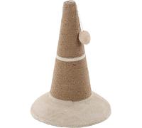 Flamingo - Cône à Griffer pour Chat Eddie - Idéal pour Bengal, Maine Coon, Ragdoll et British Shorthair - Marron, 45 cm de Haut, Ø 33 cm