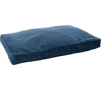 Flamingo Coussin Celeste RECTANGULAIRE + Fermeture Eclair + Rebord Bleu Fonce 100x70x12CM