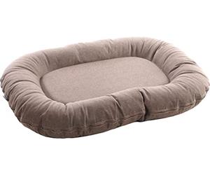 Flamingo Coussin Lotta Oval + Fermeture Eclair Taupe 80x60x14CM