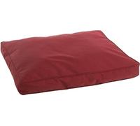 Flamingo Coussin pour Chien Geneve Rectangle Bordeaux - 80x60x10cm - Housse Amovible avec Fermeture éclair - Fond Anti-dérapant