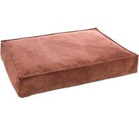 Flamingo Coussin pour Chien Reno Rectangle Rose Saumon - 100x70x16cm - Lavable - Housse Amovible avec Fermeture - Fond Anti-dérapant