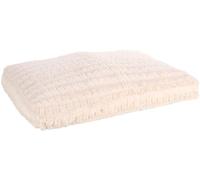 Flamingo Coussin pour Chien Verona Rectangulaire Beige - 100x70x12cm, Doux, Lavable à 30°C, Housse Amovible, Antidérapant