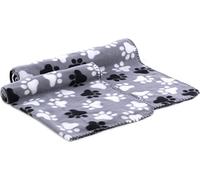 Flamingo Couverture en Toison ESMA Gris Patte 100x150CM