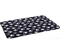 Flamingo Couverture en Toison ESMA Noir Patte 100x150CM