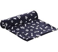 Flamingo Couverture en Toison Zuma Bleu FONCÉ OS/Patte 100x150CM