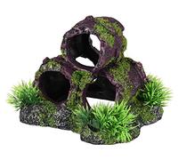 Flamingo Décoration Moza Pourpre Tuyau d'égout pour Aquarium - 13x11x11cm
