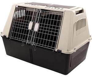 Flamingo Dog Transport Box Plastic Travel Box with 2 Doors 60 x 100 x 66 cm