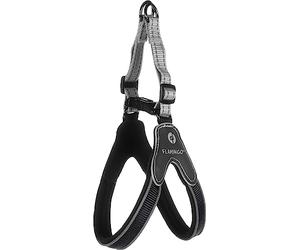 Flamingo Easy Harnais Hilka pour Chien Anti Traction - Réfléchissant et Réglable - intérieur Doux pour Un Confort Maximum - Nylon - 35-45 cm S - Facile à Utiliser