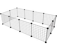 ENCLOS MODULAIRE Peter Noir 12 Panneaux 140x70x35CM