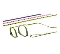 Flamingo Ensemble Pour Chats Fleurs Roses Réglable Avec Laisse 110 Cm